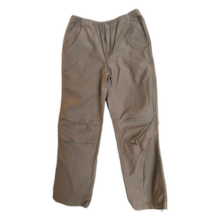 TNA Aritzia Khaki Cargo Pants Drawstring Tan Cotton